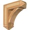 Ekena Millwork Thorton Arts and Crafts Rough Sawn Bracket w/ Offset Brace, Western Red Cedar, 8"W x 24"D x 24"H BKT0806X24X24THR03RWR - alternate 1